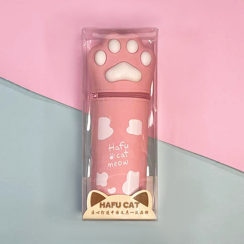 Wholesale Cartoon Cute Cat Claw Silicone Pen Case Retractable Pen Holder